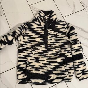 Billabong Adventure Division Black and White Fleece